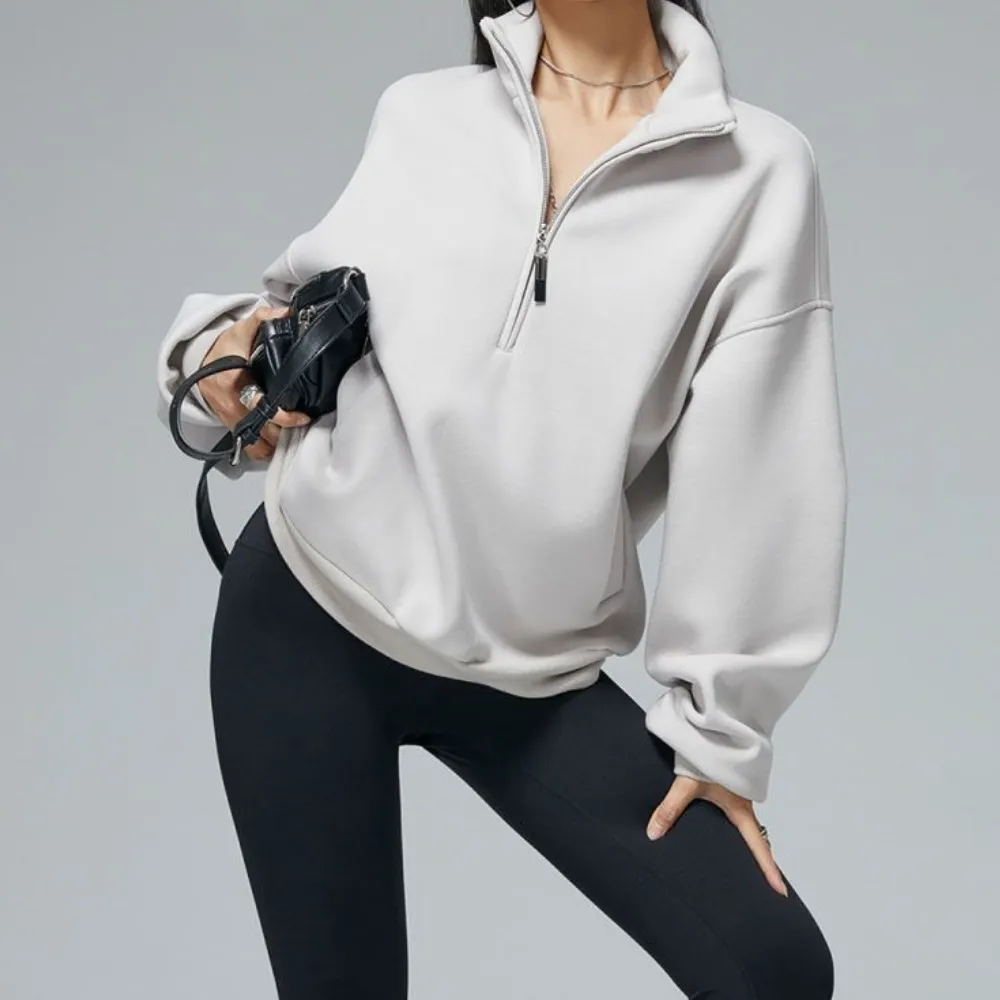 Women's Sports Solid Color Sweatshirt