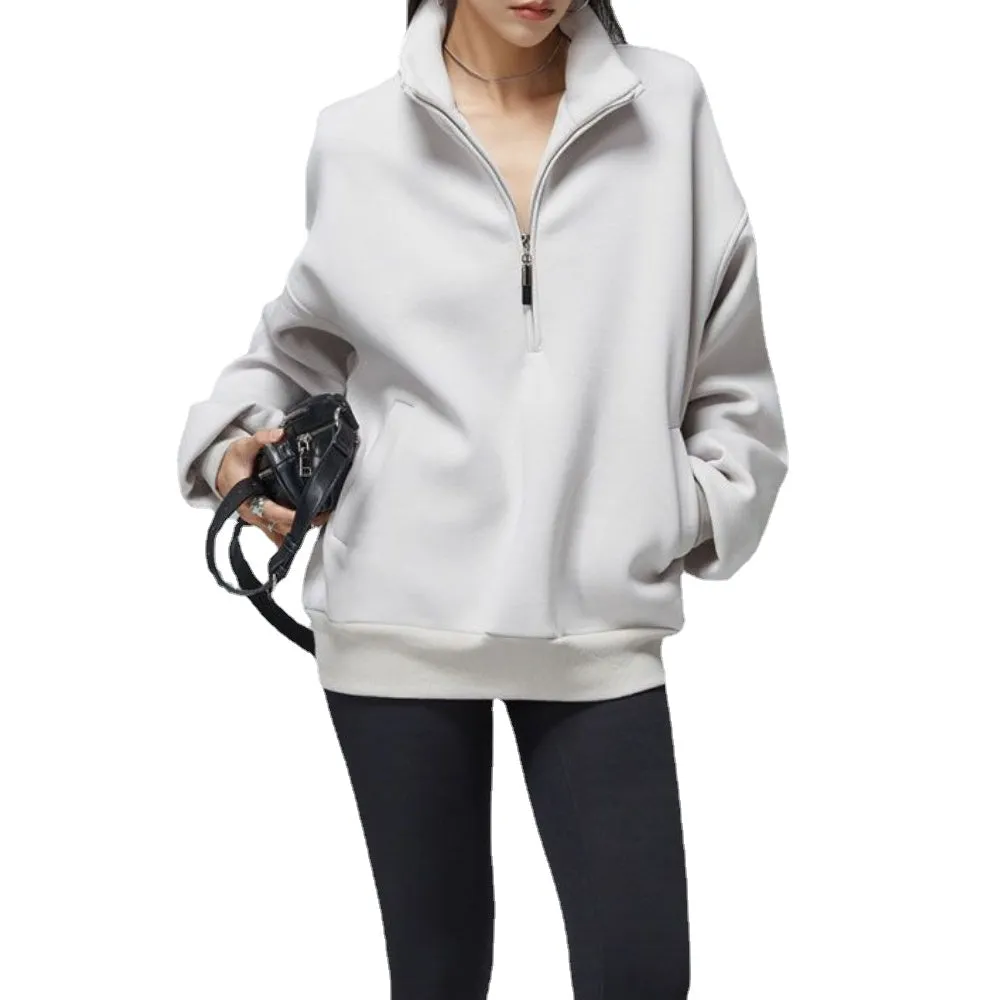 Women's Sports Solid Color Sweatshirt