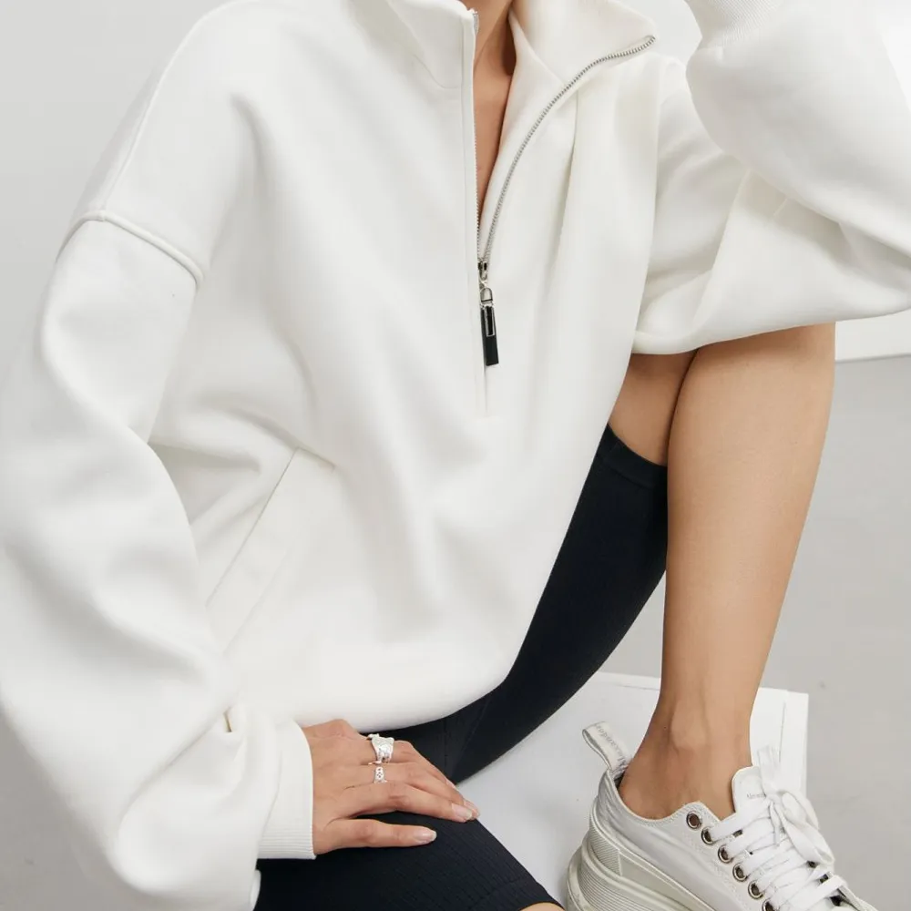 Women's Sports Solid Color Sweatshirt