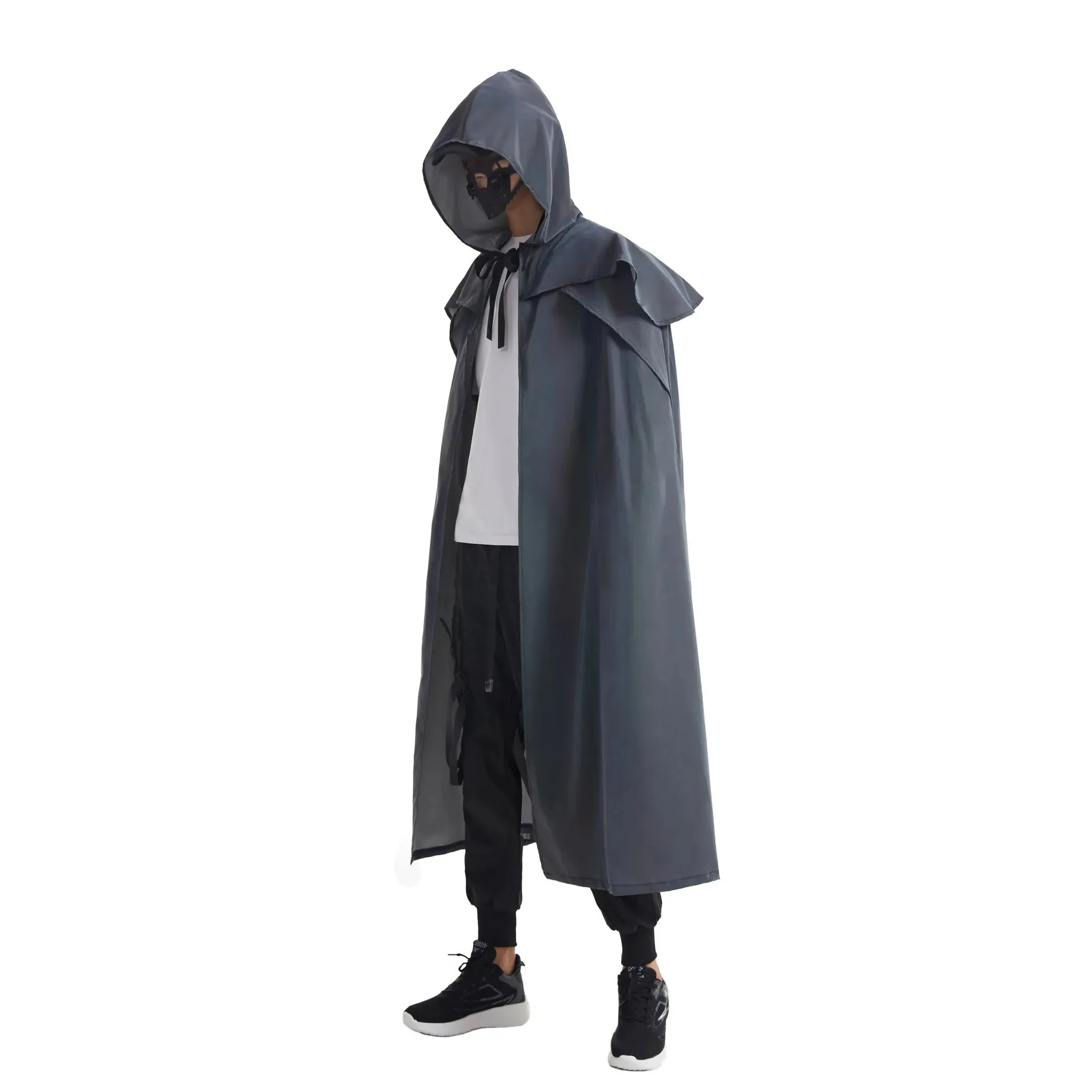 X-Long Reflective Hooded Cape – Unisex Festival & Cosplay Statement Piece