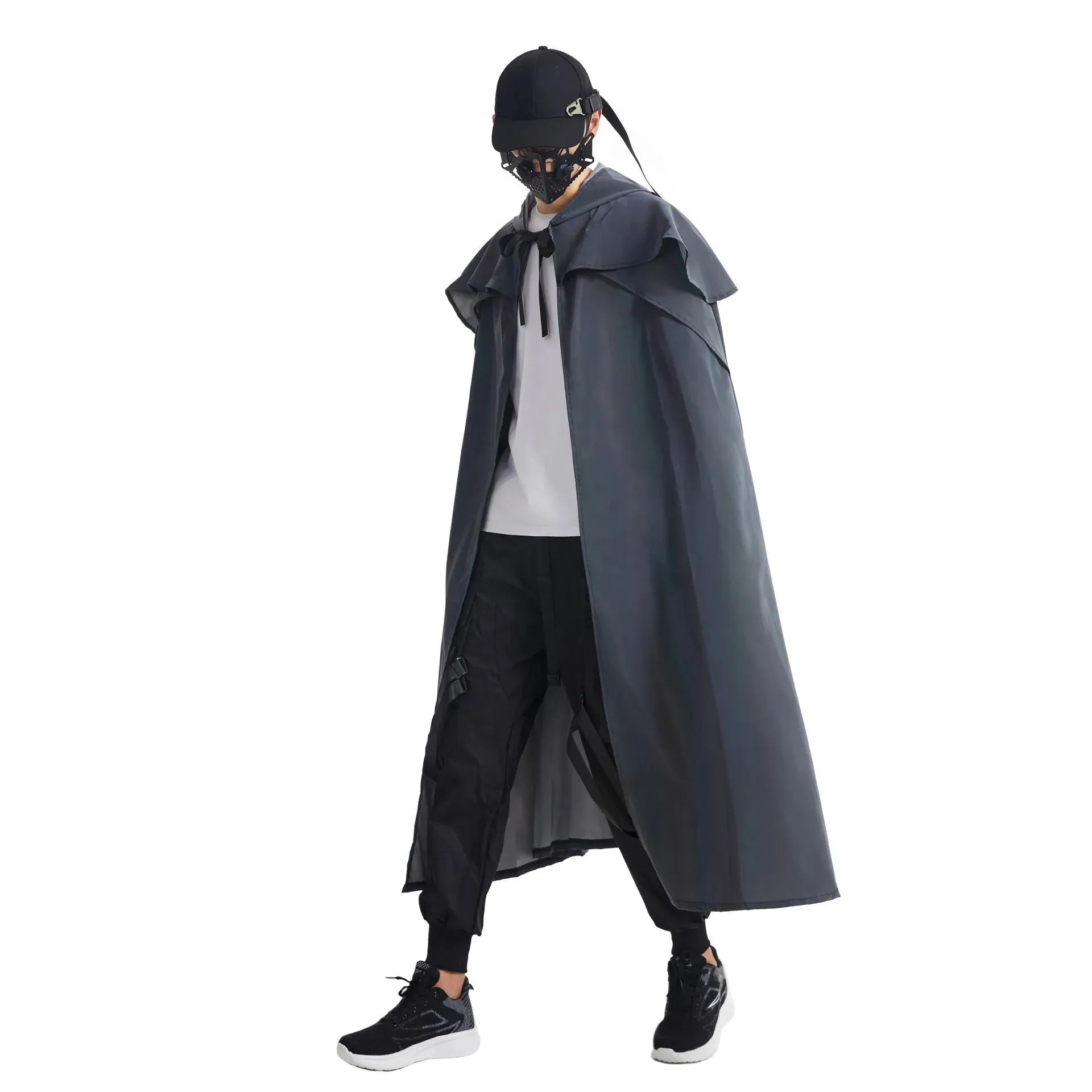 X-Long Reflective Hooded Cape – Unisex Festival & Cosplay Statement Piece