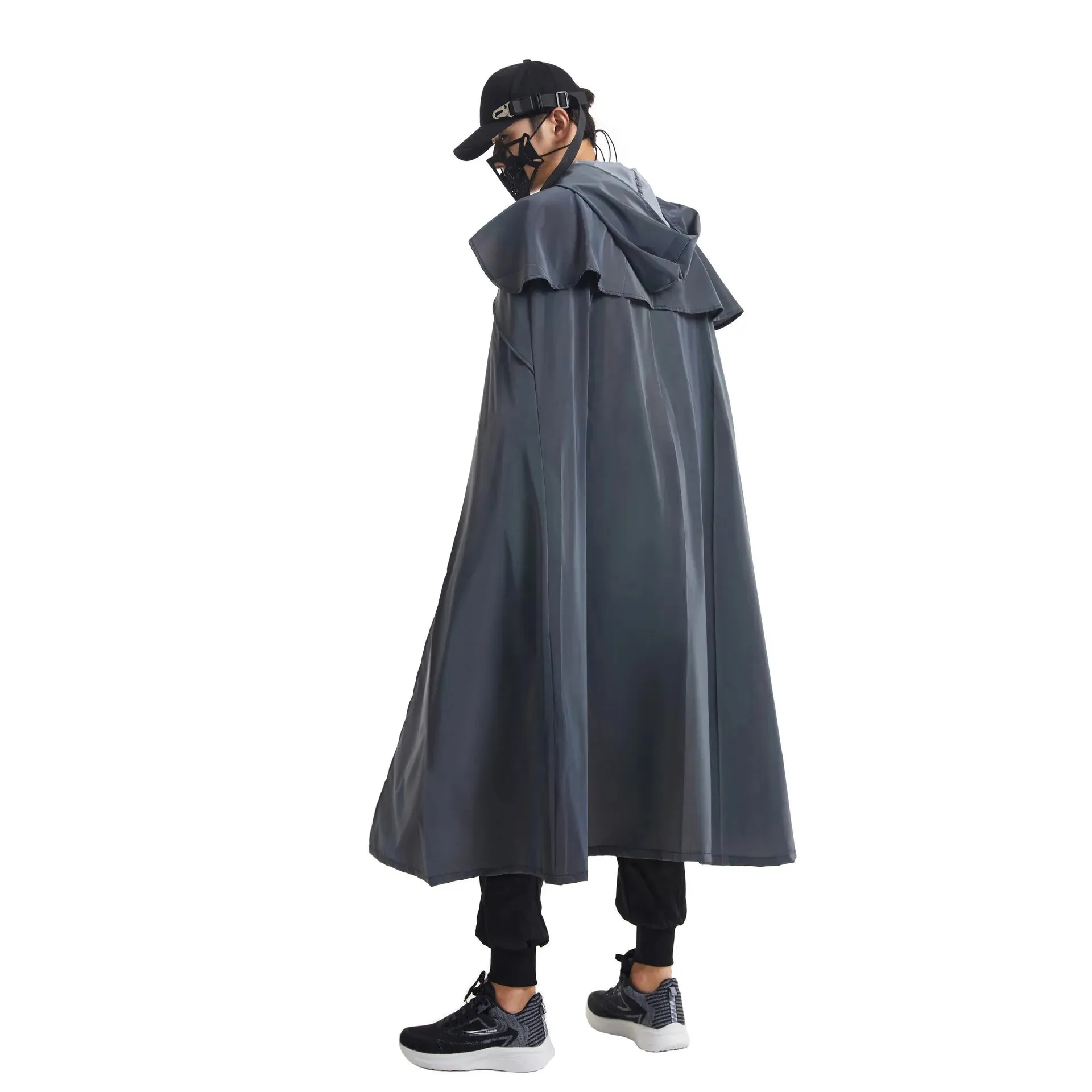 X-Long Reflective Hooded Cape – Unisex Festival & Cosplay Statement Piece