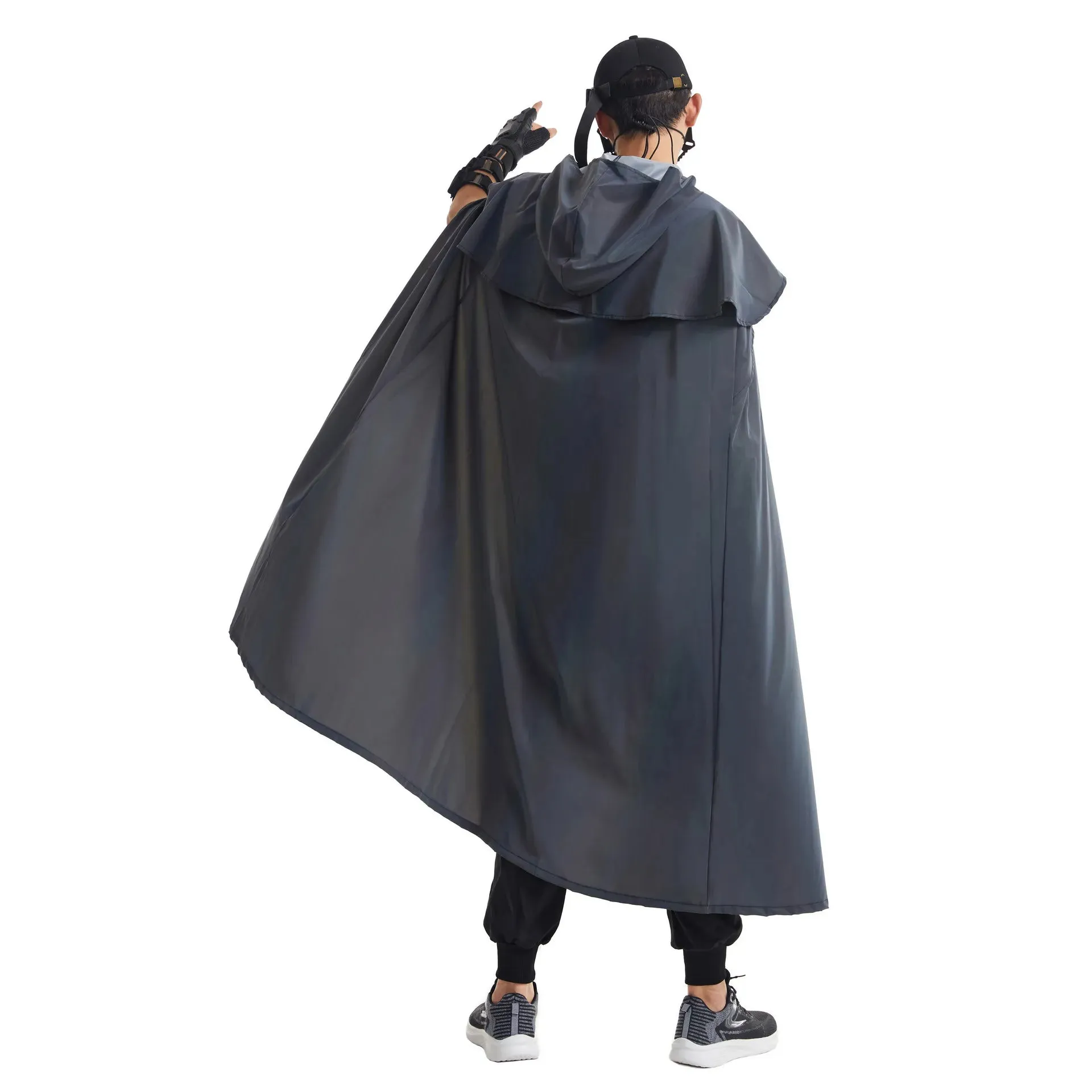 X-Long Reflective Hooded Cape – Unisex Festival & Cosplay Statement Piece