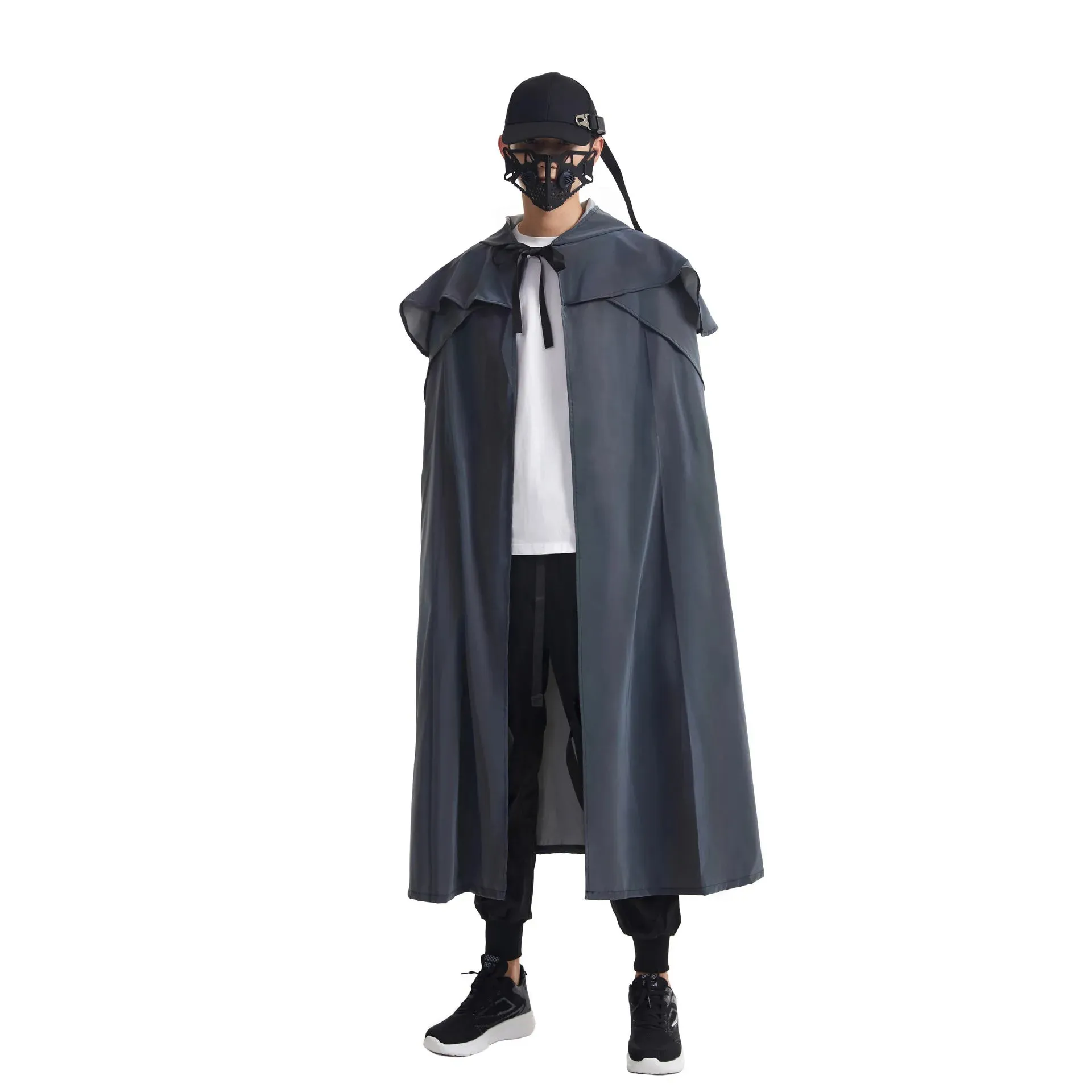 X-Long Reflective Hooded Cape – Unisex Festival & Cosplay Statement Piece
