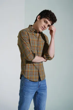 Yellow Glen Check Shirt