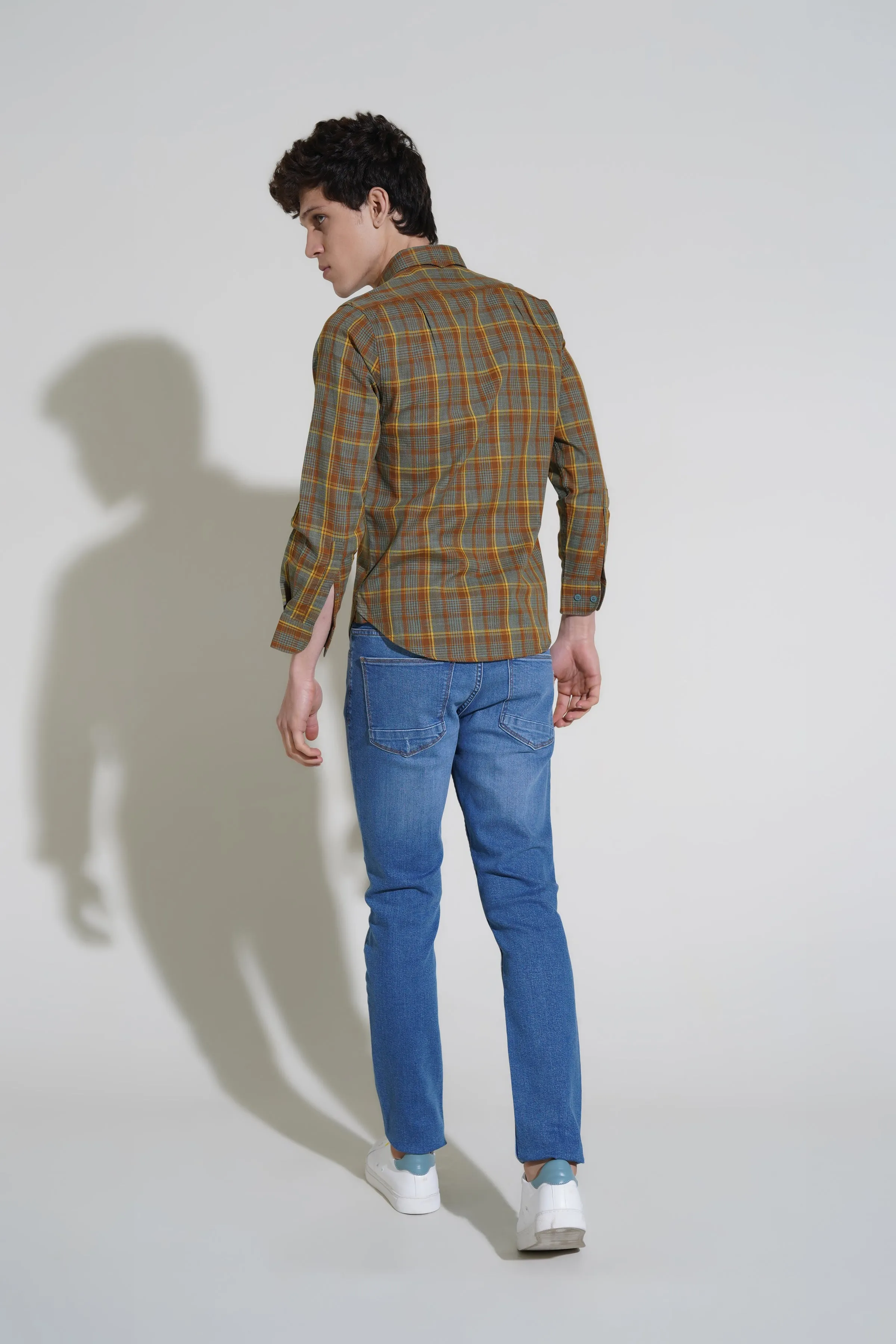 Yellow Glen Check Shirt