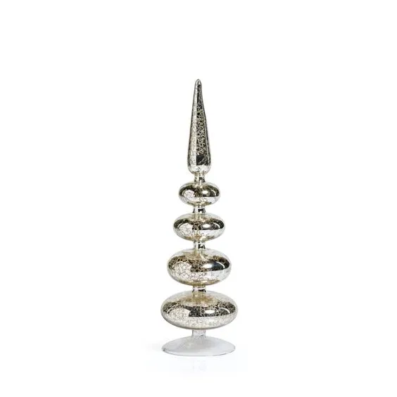 ZODAX- JEWEL GLASS SILVER FINIAL